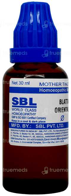 Sbl Blatta Orientalis Q Mother Tincture 30Ml